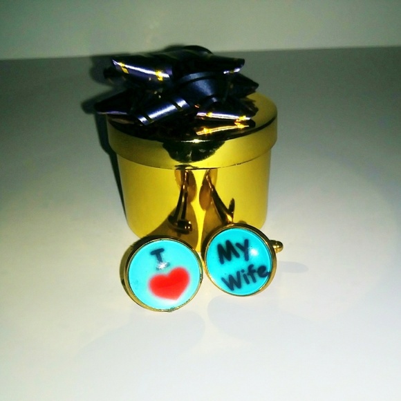 Cufflinks: I LOVE MY WIFE! - Picture 4 of 4